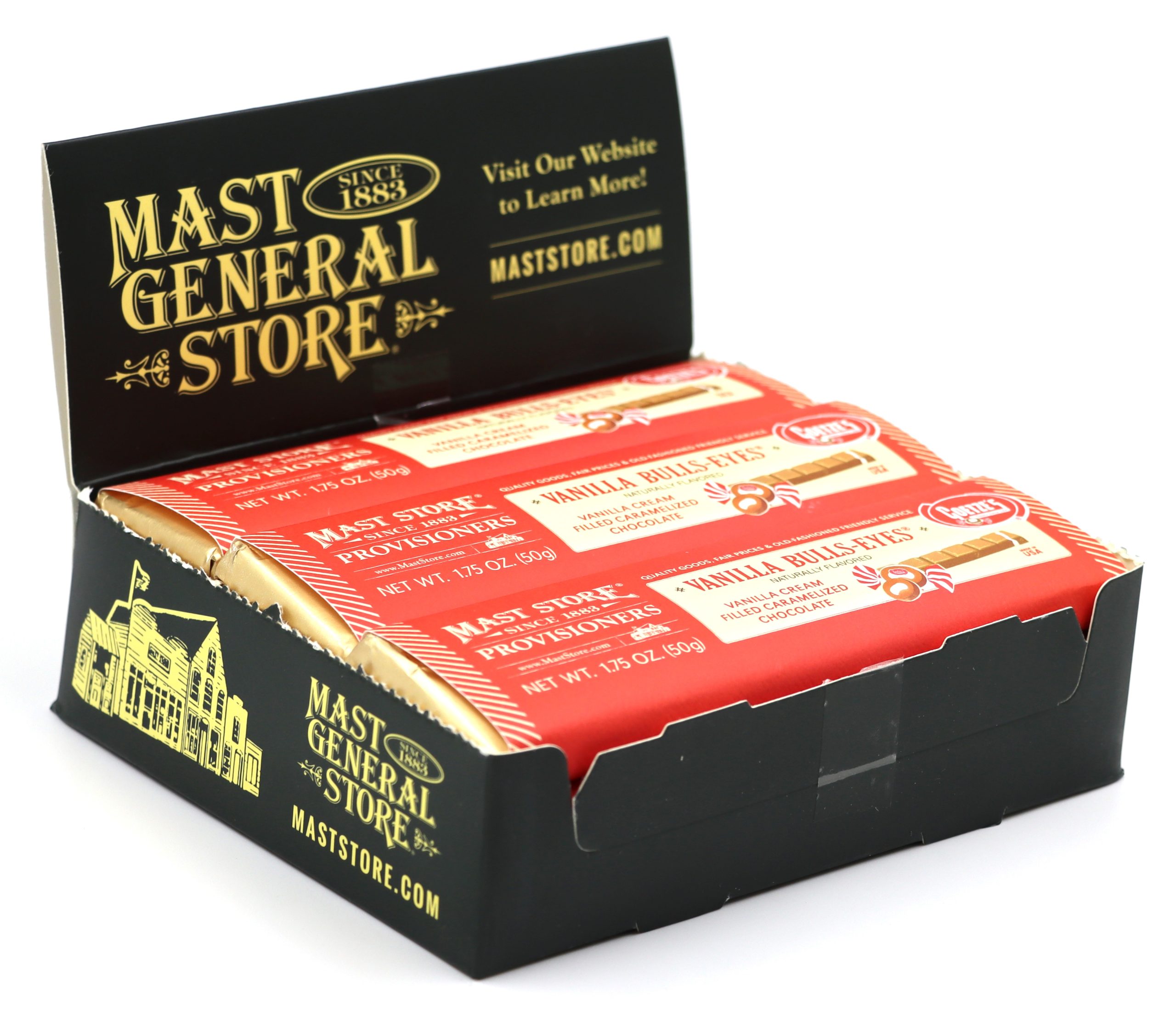 Mast General Chocolate Bar - Goetze's Vanilla Bullseye Candy Bar - Image 4