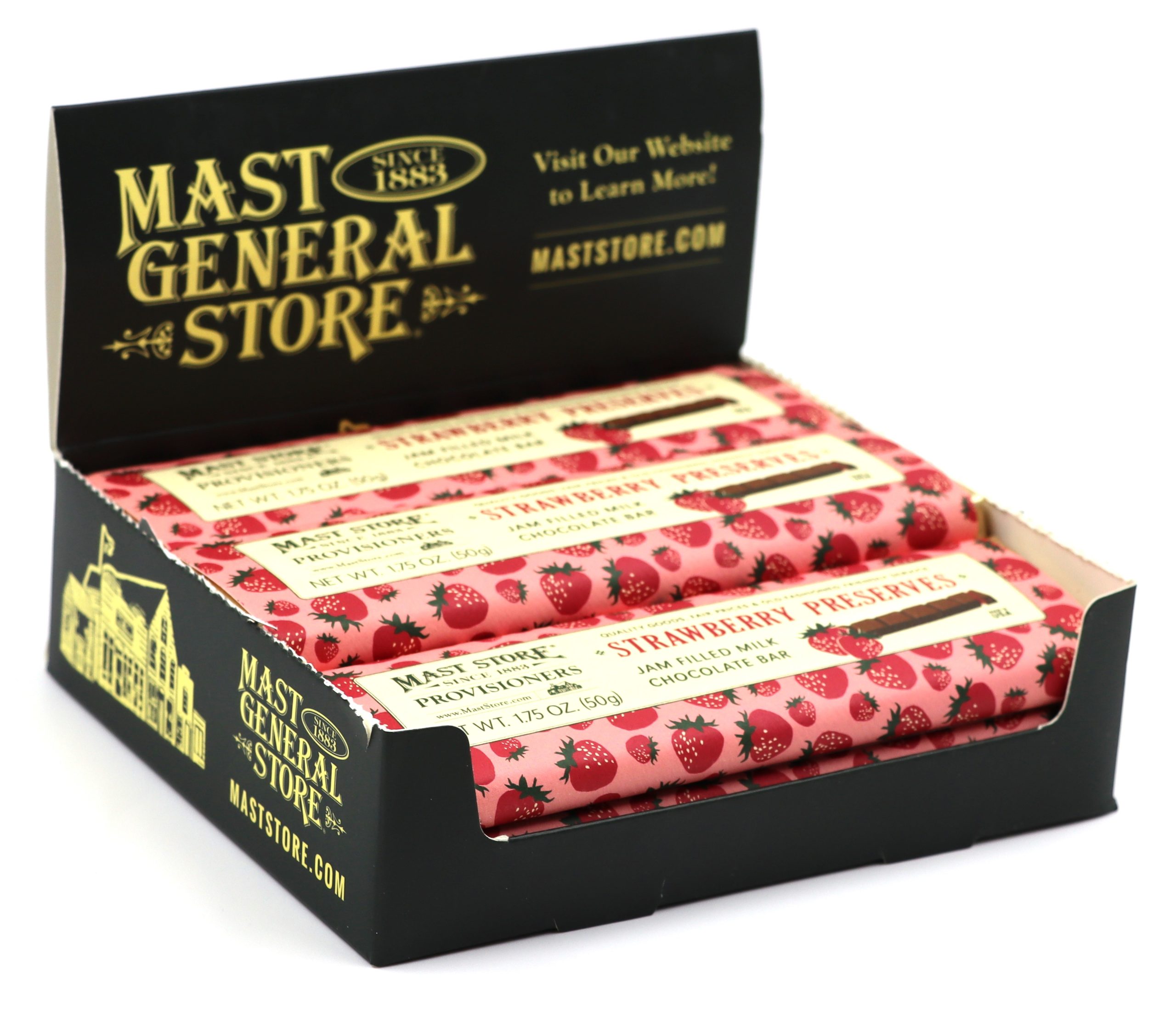 Mast General Chocolate Bar - Milk Strawberry Preserves Candy Bar - Image 2