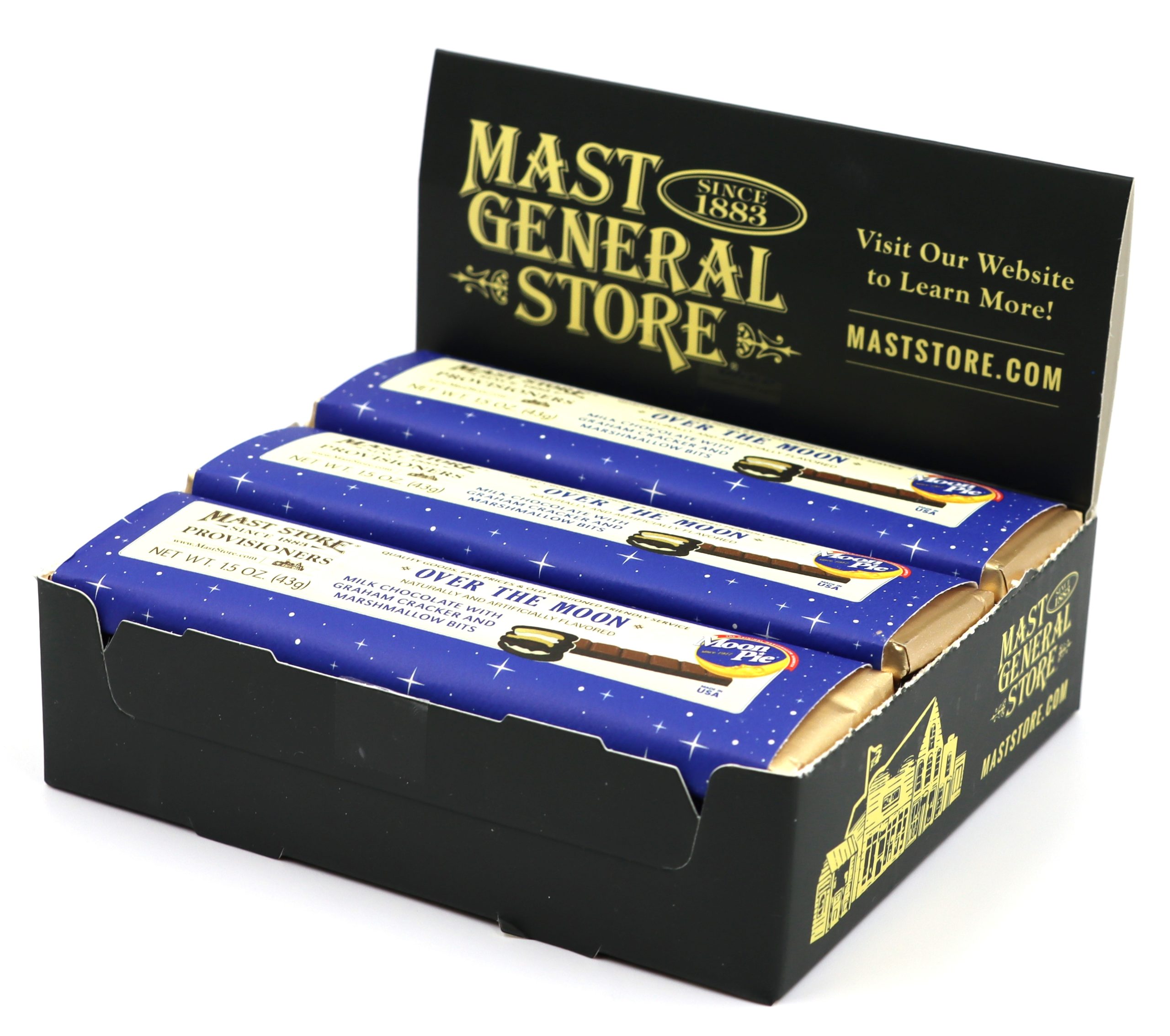 Mast General Chocolate Bar - Moon Pie Over the Moon Candy Bar - Image 3