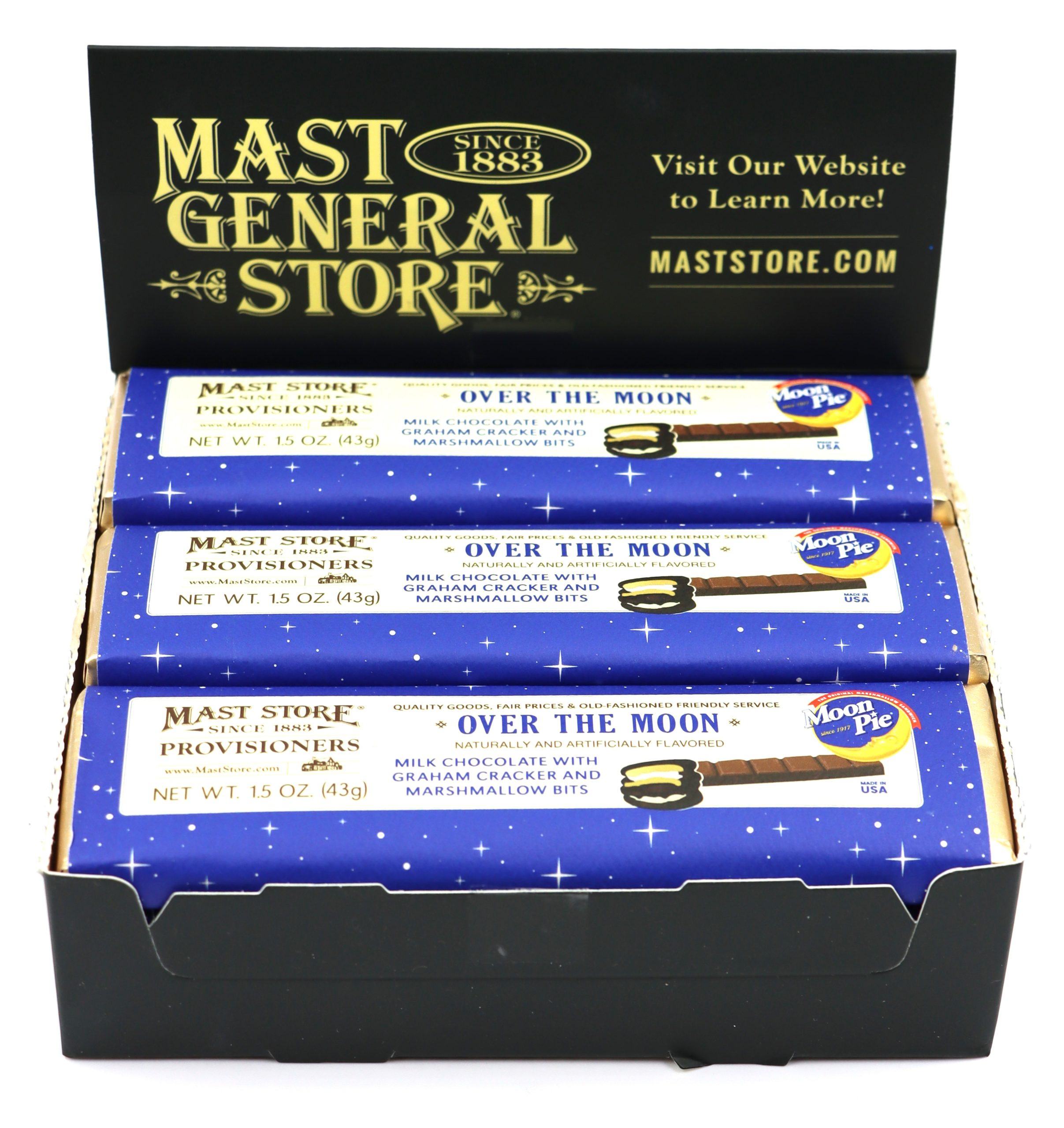 Mast General Chocolate Bar - Moon Pie Over the Moon Candy Bar - Image 2