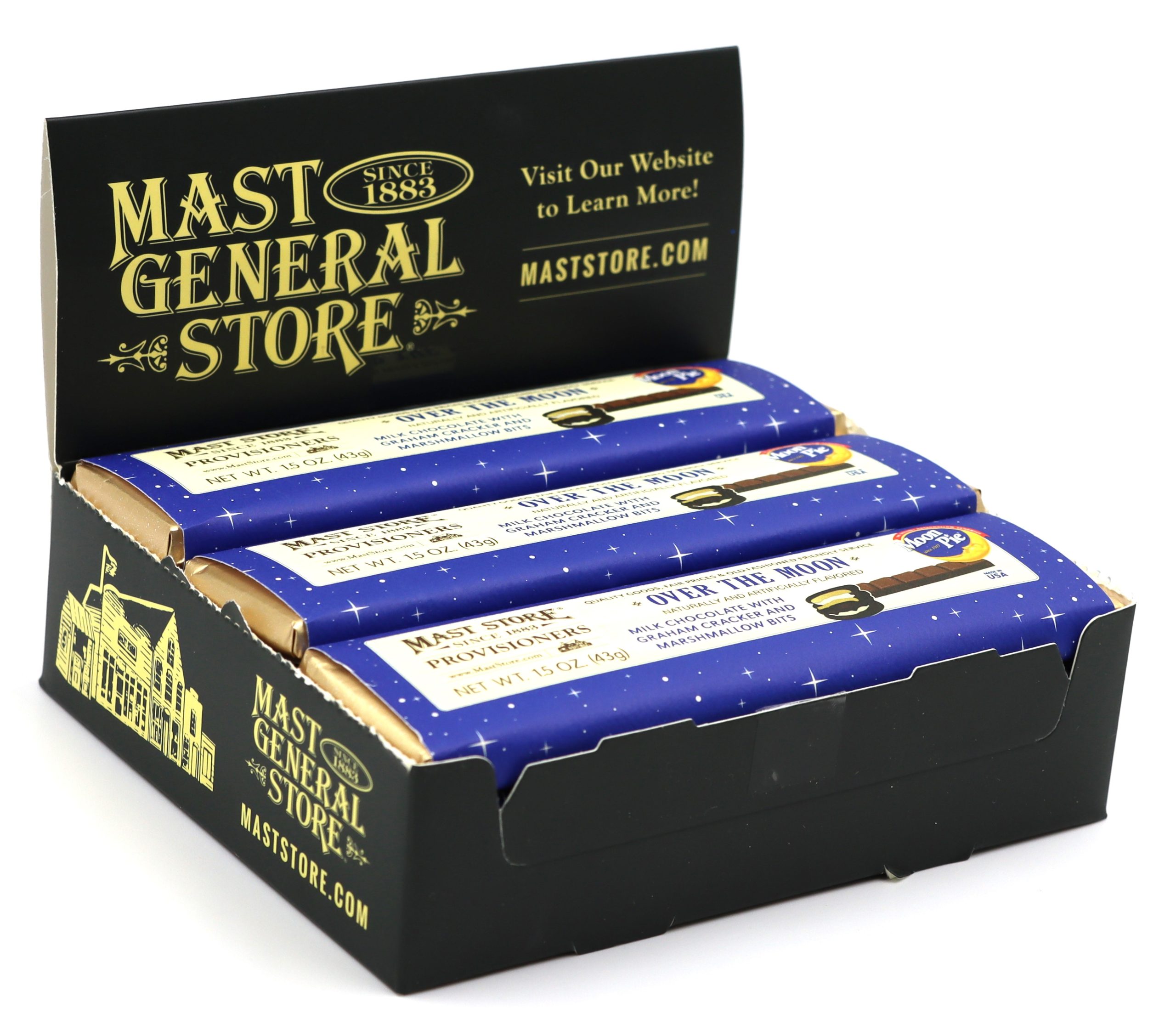 Mast General Chocolate Bar - Moon Pie Over the Moon Candy Bar - Image 4