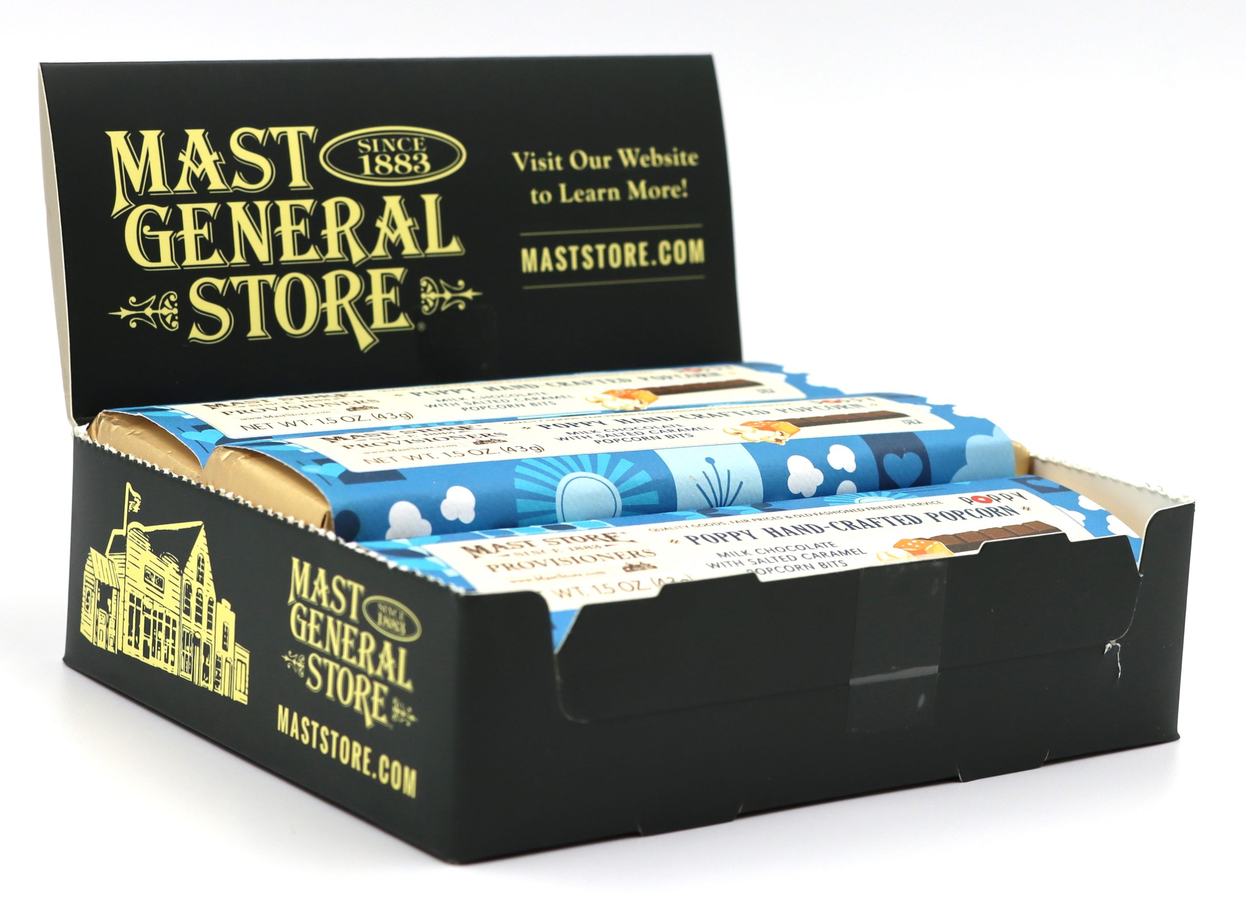 Mast General Chocolate Bar - Poppy Popcorn Candy Bar - Image 2