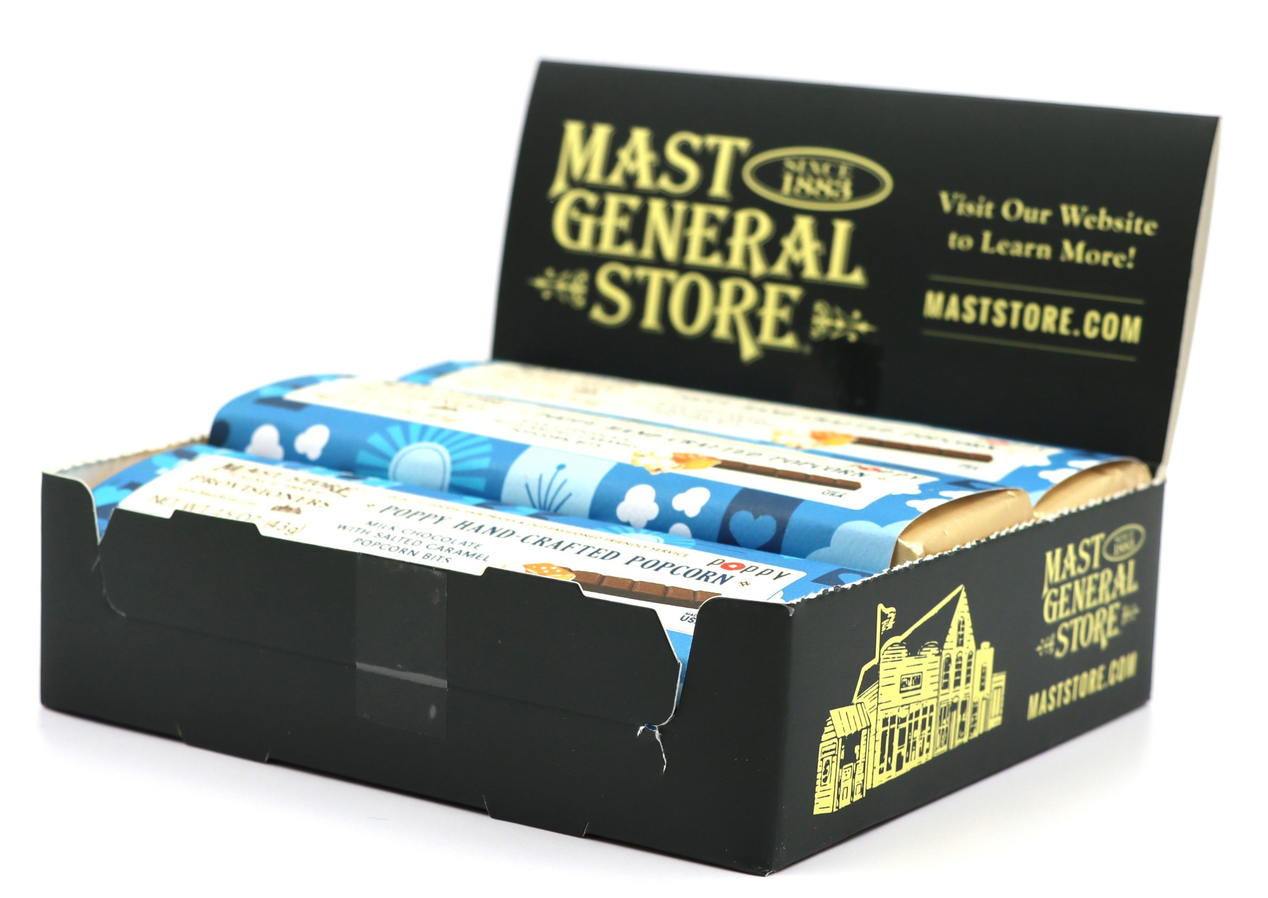 Mast General Chocolate Bar - Poppy Popcorn Candy Bar - Image 3
