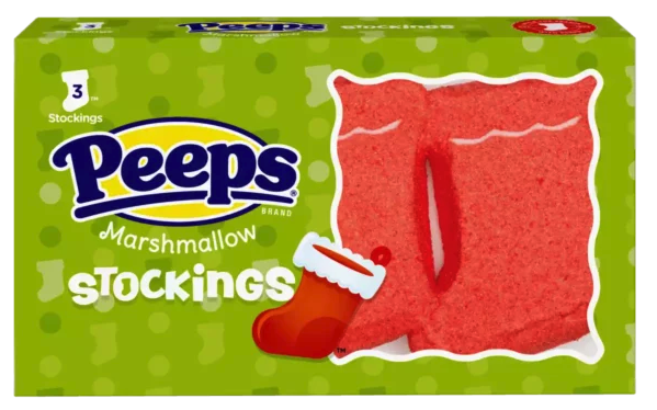 Peeps 3ct Holiday Marshmallow Stockings