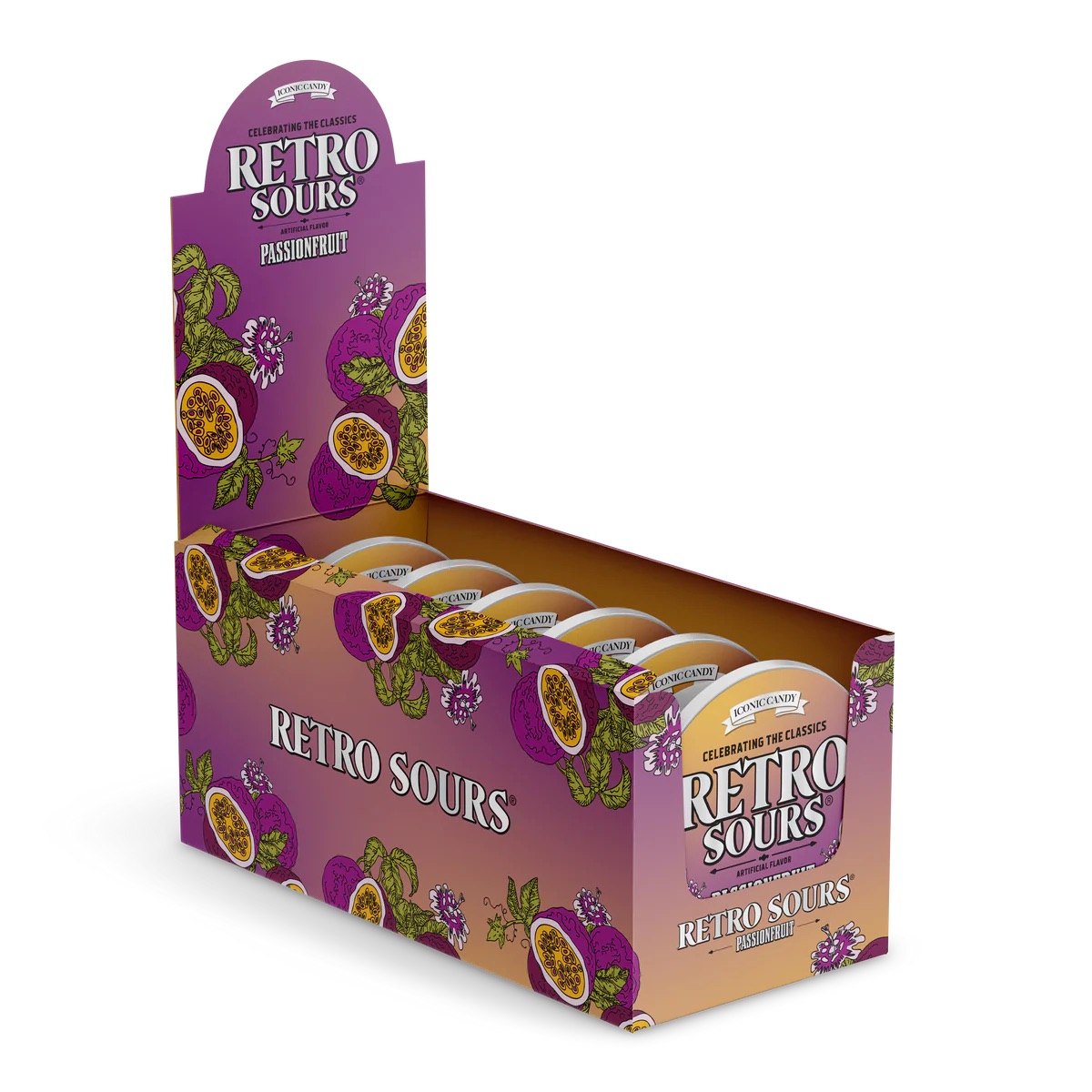 Retro Sours Passion Fruit, 2.12oz Tin - Image 2