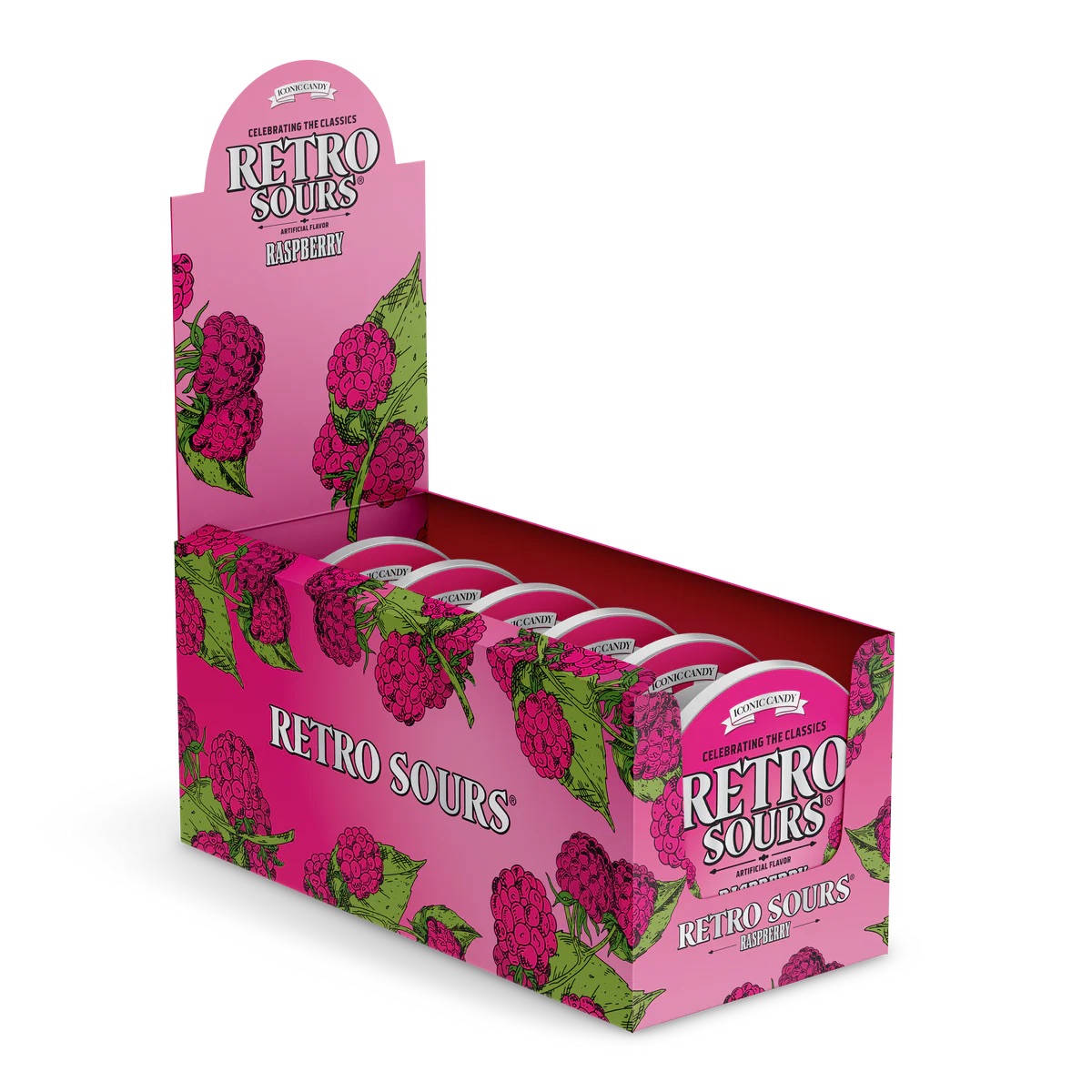 Retro Sours Raspberry, 2.12oz Tin - Image 2