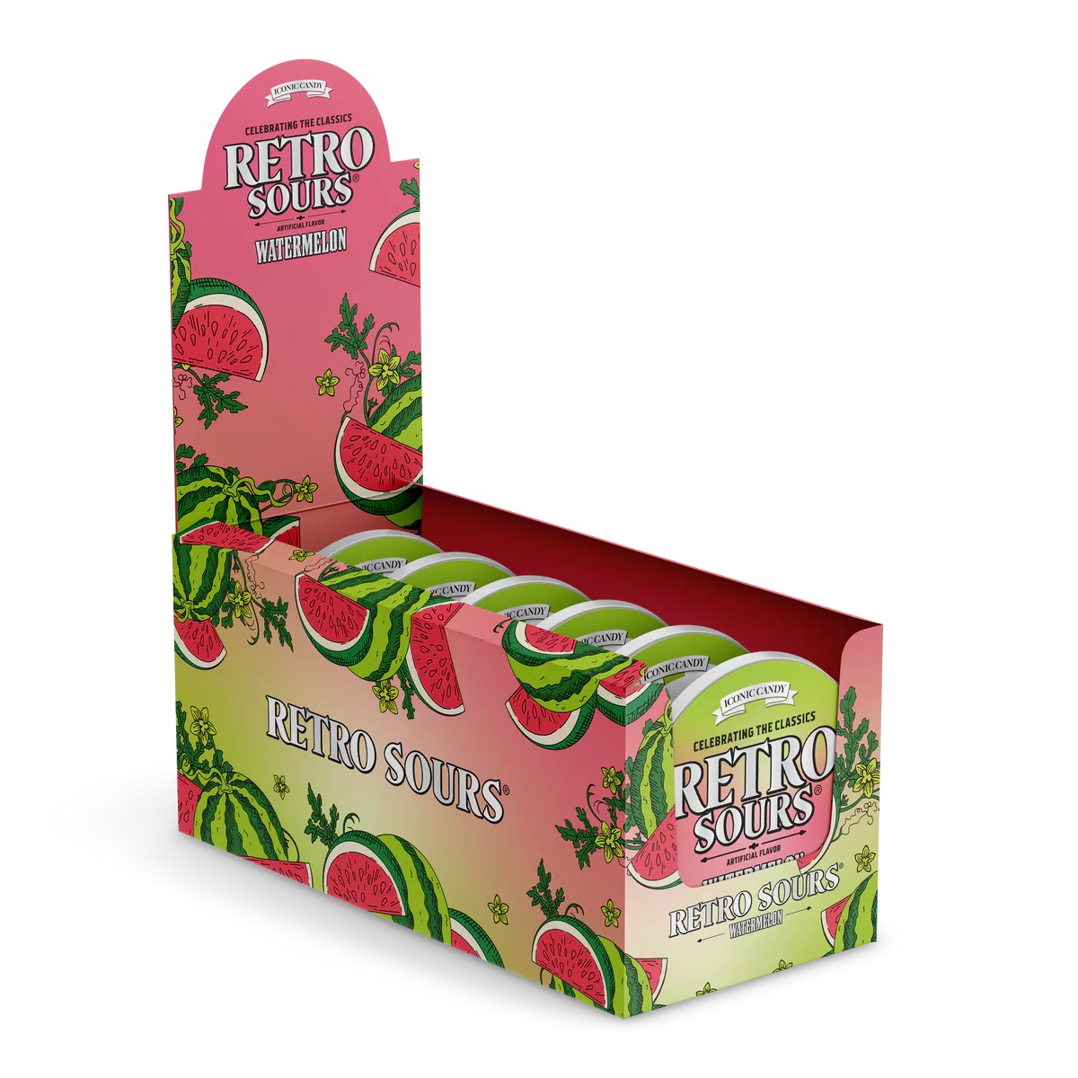 Retro Sours Watermelon, 2.12oz Tin - Image 2