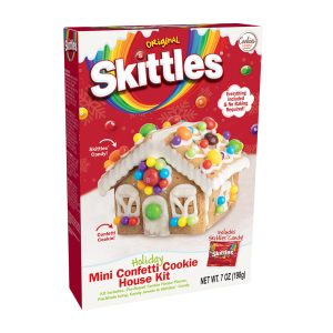 Skittles Mini Confetti Cookie "gingerbread" House Kit