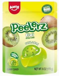 Amos Gummy Peelerz Kiwi 6oz Bag
