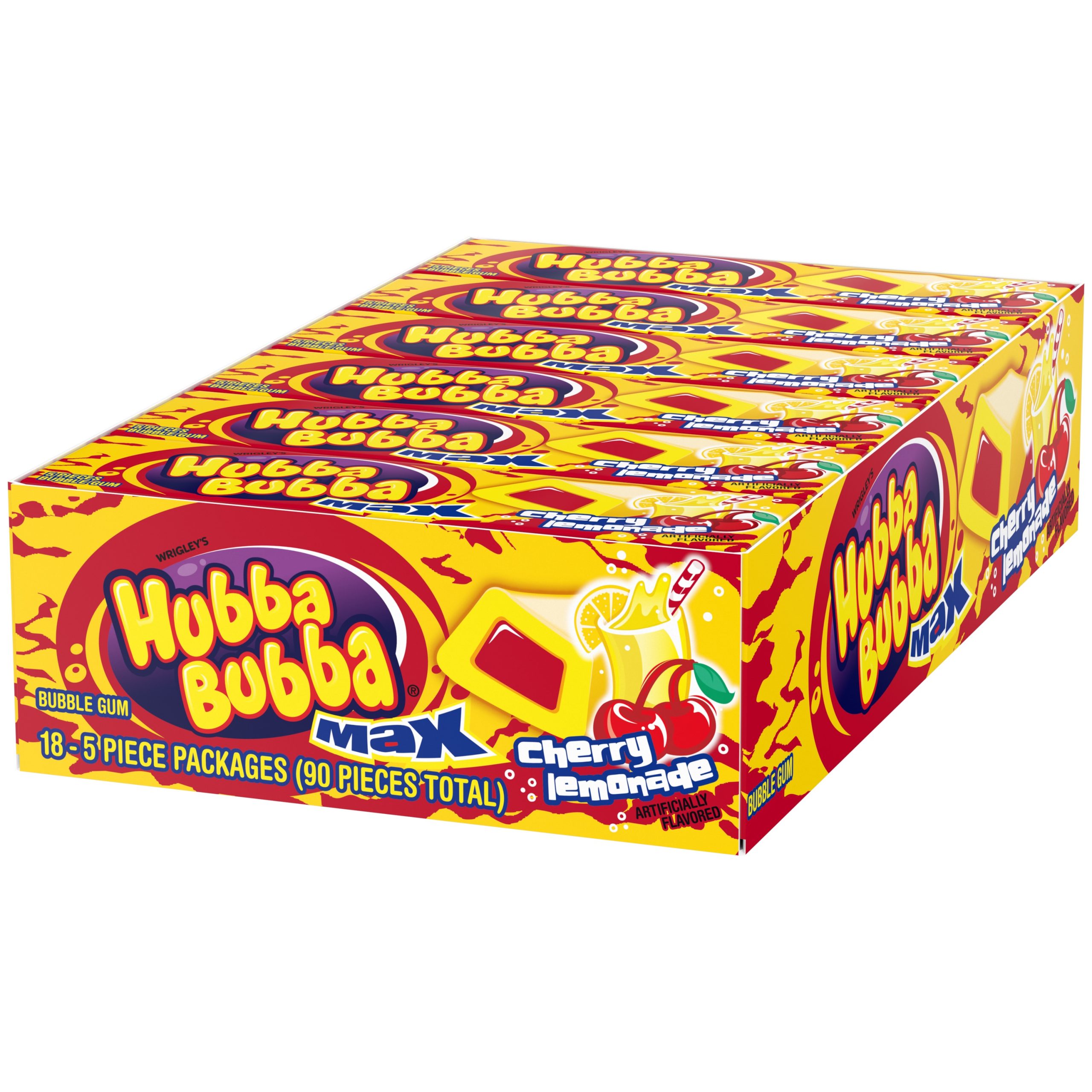 Hubba Bubba Max Cherry Lemonade Bubble Gum - Image 2