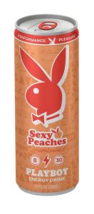Playboy Energy Drink - Sexy Peaches, 12oz can