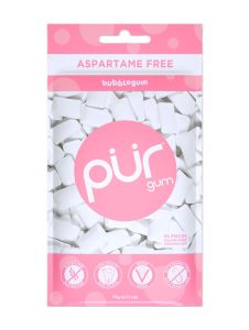 PUR Gum, Bubblegum, 55pc Bag - 2.72oz