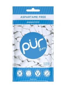 PUR Gum, Peppermint, 55pc Bag - 2.72oz