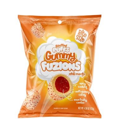 Stuffed Puffs Gummy Fuzions Chili Mango 4.36oz Bag