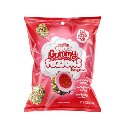 Stuffed Puffs Gummy Fuzions Fruity Punch 4.23oz Bag