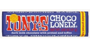 Tony's Chocolonely 42% M/C w/Pretzel & Toffee Bar1.66oz