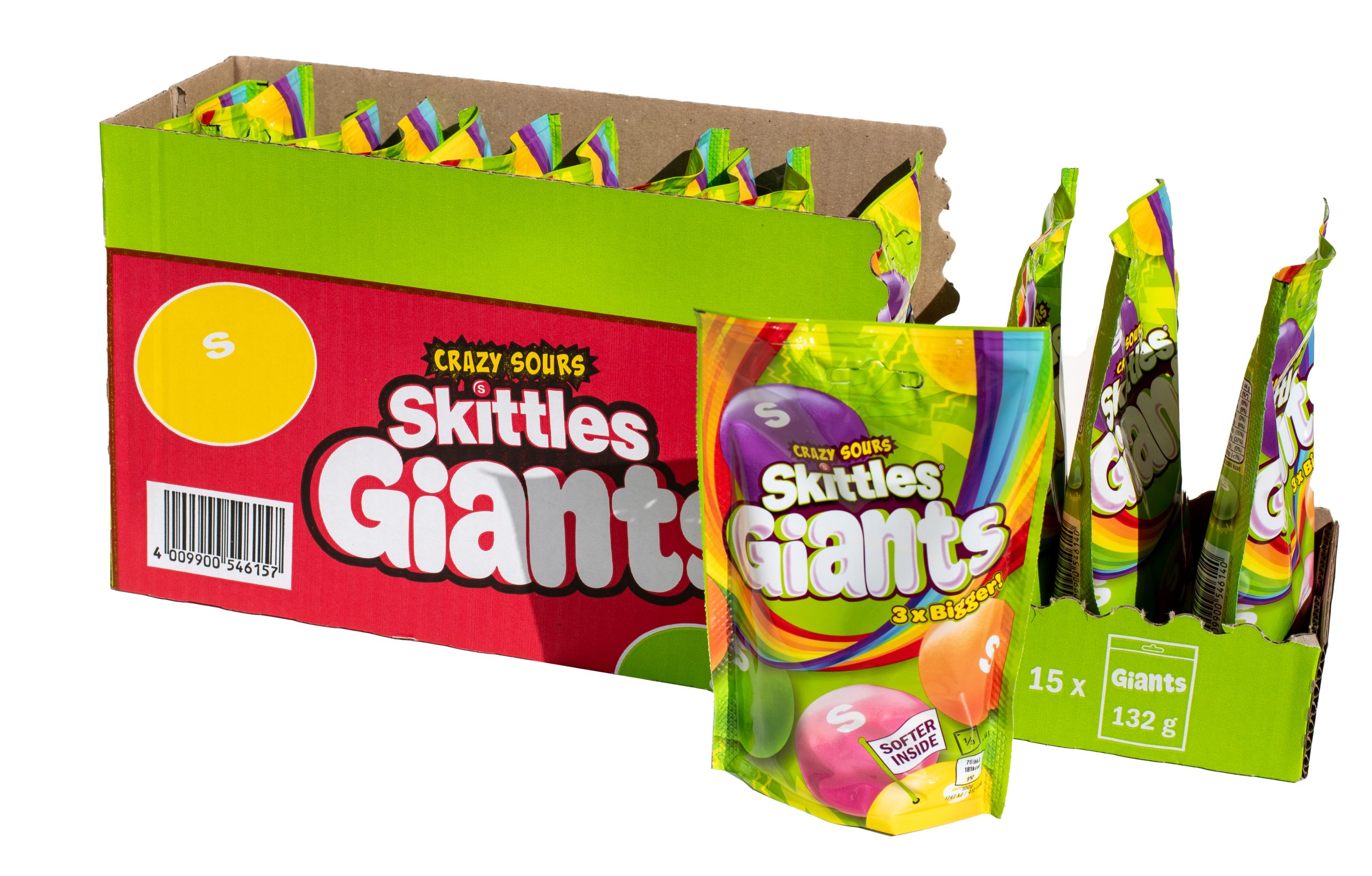 Limited Import - Skittles Giants Crazy Sour 132g Bag - Image 2