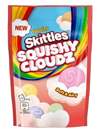 Limited Import - Skittles Squishy Cloudz Fruits 94g Bag