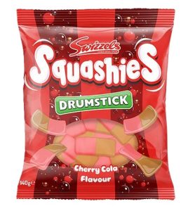 Limited Import - UK Swizzles Squashies - Cherry Cola, 140g Bag